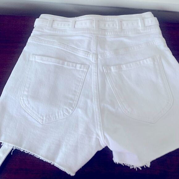 Frame le brigette triple tie waist denim short size 24 and 28, NWT - Picture 3 of 6